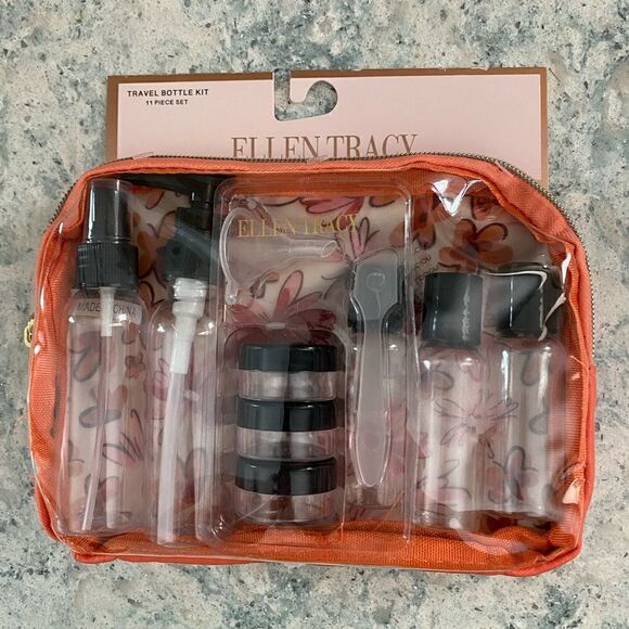 Ellen Tracy 11 Piece Travel Toiletries Set - Picture 1 of 5